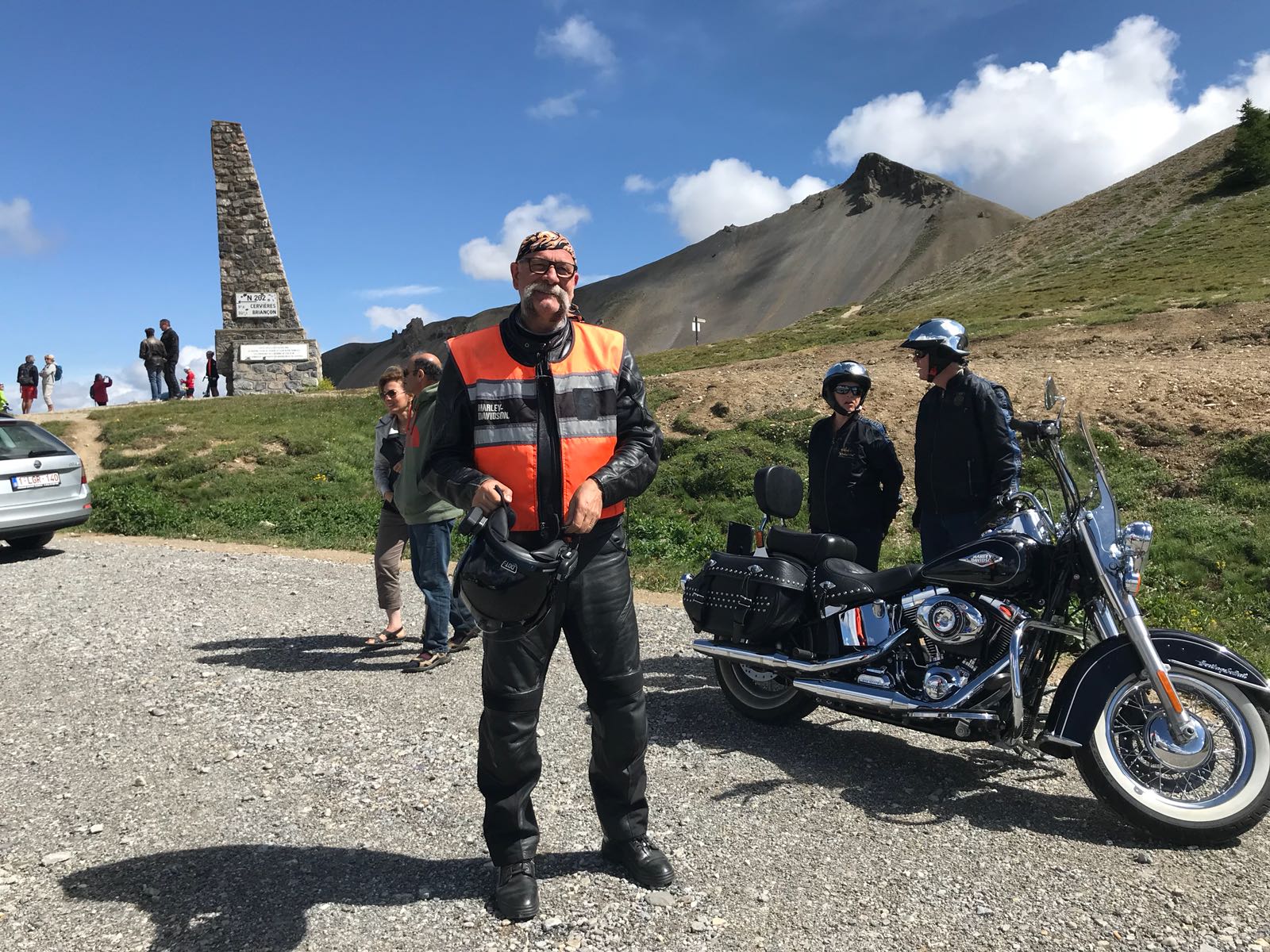 Mike with his motorbike